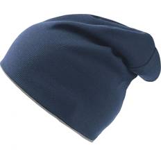 Élasthanne/Lycra/Spandex Bonnets Atlantis Extreme Reversible Jersey Slouch Beanie - Navy/Grey