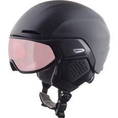 Skihelmen Alpina Alto QV Vizierhelm Grijs