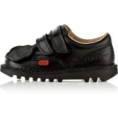 Niño Mocasines Kickers Juniors Kick Lo Velcro - Black