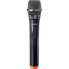 Lenco MCW-011BK Wireless microphone with 6.3 mm battery powered receiver