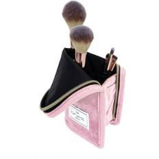 The Flat Lay Co. Pink Velvet Brush Case