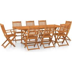 vidaXL 3086986 Ensemble repas de patio, 1 Table incluse 8 Chaises