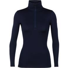 Icebreaker Merino 260 Tech Long Sleeve Half Zip Thermal Top Women - Midnight Navy