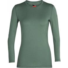 Icebreaker Merino 260 Tech Long Sleeve Crewe Thermal Top Women - Sage