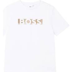 HUGO BOSS Gold Logo T-shirt - White