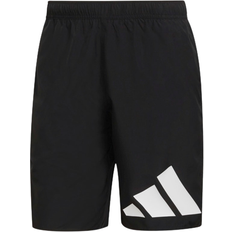 Adidas Classic-Length Logo Swim Shorts - Shadow Navy/White