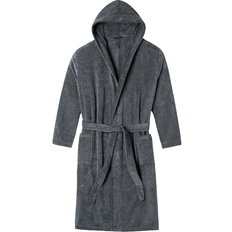 Schiesser Essentials Terrycloth Bathrobe - Grey