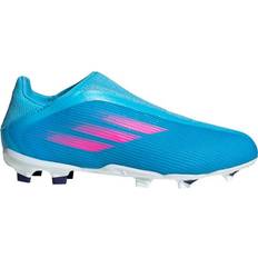 Kinderschuhe Adidas Junior X Speedflow.3 Laceless FG - Sky Rush /Team Shock Pink/Cloud White