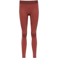 Femme - Rouge Collants Hummel First Seamless Training Tights Women - Marsala