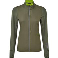 Ronhill Tech Hyperchill Jacket Women - Khaki/Citrus