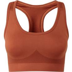 Brown - Fitness & Gym Underwear Tridri Seamless 3D Fit Multi Sport Sculpt Bra - Rust