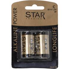 Star Trading C Alkaline Power Longlife Compatible 2-pack