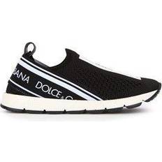 Dolce & Gabbana Sorrento Slip-on Sneakers With Logo Tape - Black