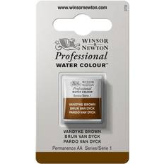 Brun Akvarelmaling Winsor & Newton Professional Water Colour Vandyke Brown Half Pan