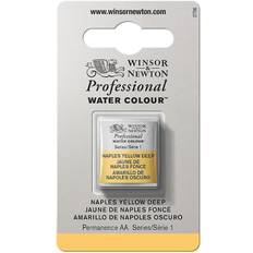 Jaune Aquarelles Winsor & Newton Professional Water Colour Naples Yellow Deep Half Pan