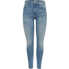 Dame - Slim Jeans Only Blush Mid Ankle Skinny Fit Jeans - Blue/Blue Light Denim