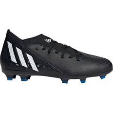 Beste Fotballsko Adidas Junior Predator Edge.3 FG - Core Black/Cloud White/Vivid Red