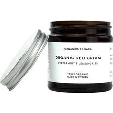 Organic by sara Organics By Sara Organic Deo Cream Peppermint & Lemongrass 60ml