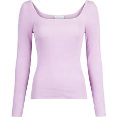Neo Noir Corine Knit Blouse - Lavender