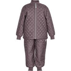 Polyester Winter-Sets Mikk-Line Basic Thermal Set - Twilight Mauve (4205)