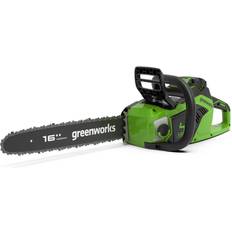 40.0 V Motosierrre Greenworks GD40CS18 Motosega a Batteria con Motore Brushless, Lunghezza Barra 40cm, Velocità Catena 20m/s, 3,81kg, Auto-Lubrificante, Protezione Anti