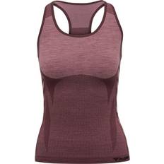 Hummel Clea Seamless Top Women - Fudge/Woodrose Melange