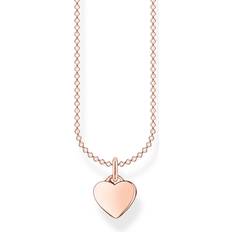 Thomas Sabo Charm Club Delicate Heart Necklace - Rose Gold