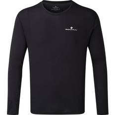 Ronhill Core L/S T-shirt Men - Black/Bright White