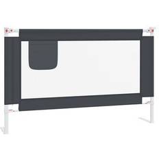 Paracolpi letto vidaXL Sponda Letto Sicurezza Bambini Grigio Scuro 120x25 cm Tessuto 9.8x47.2"