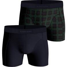 Goedkoop Björn Borg Herenondergoed Björn Borg Core Boxer Shorts 2-pack - Green/Checkered