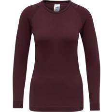 Hummel Clea Seamless Long Sleeve T-shirt Women - Fudge