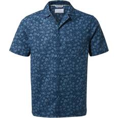 Craghoppers Pasport Short Sleeved Shirt - Poseidon Blue Print