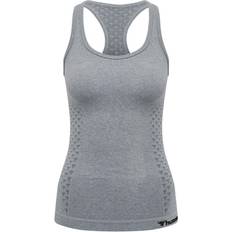 Mujer - Yoga Tops Hummel CI Seamless Top Women – Grey Melange