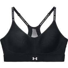 Under Armour Infinity Low Covered Sports Bra - Black/White