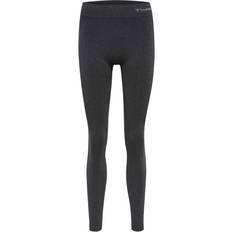 Yoga Bekleidung Hummel Seamless Mid Waist Tights – Black Melange