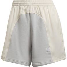 Beige - Shorts de jogging Adidas Women's Originals Adicolor Split Trefoil Shorts - Wonder White