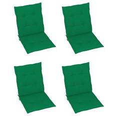 vidaXL 4-pack Stolsdyna Grön (100x50cm)