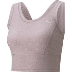 Puma Studio Yogini Luxe Cropped Tank Top Women - Quail Heather