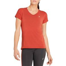Asics V-Neck SS Top Women - Spice Latte