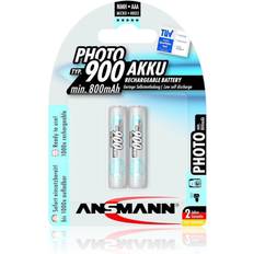 Ansmann 900 NiMH Rechargeable Battery AAA 800mAh 2-pack