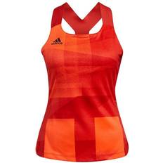 Orange - Tennis Tops adidas Tennis Primeblue Tokyo Heat.Rdy Y-Tank Top Women - App Solar Red/Black