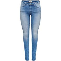 Only Shape Reg Skinny Fit Jeans - Blue/Light Medium Blue Denim