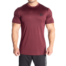 Better Bodies Essex Stripe T-shirt Men - Maroon Melange