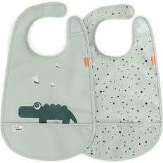Bib w/Velcro 2-pack Croco Green