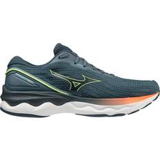 Homme - Vert Chaussures de Course Mizuno Wave Skyrise 3 - Smoke Blue/Neo Lime