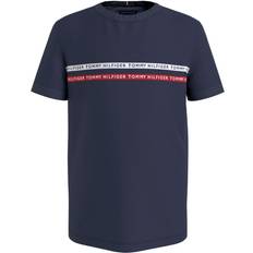 Tommy Hilfiger Logo Tape Organic Cotton T-shirt - Twilight Navy (KB0KB07357)