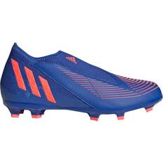 Adidas Junior Predator Edge.3 Laceless FG - Hi-Res Blue/Turbo/Hi-Res Blue