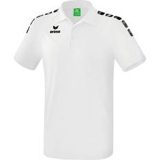 Erima Essential 5-C Polo Shirt - White/Black