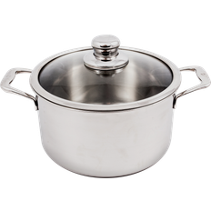 Stainless Steel Other Pots Swiss Diamond Premium Clad with lid 1.664 gal 9.449 "