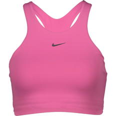 Nike Dri Fit Swoosh Medium Support Padded Sports Bra - Cosmic Fuchsia/Iron Grey